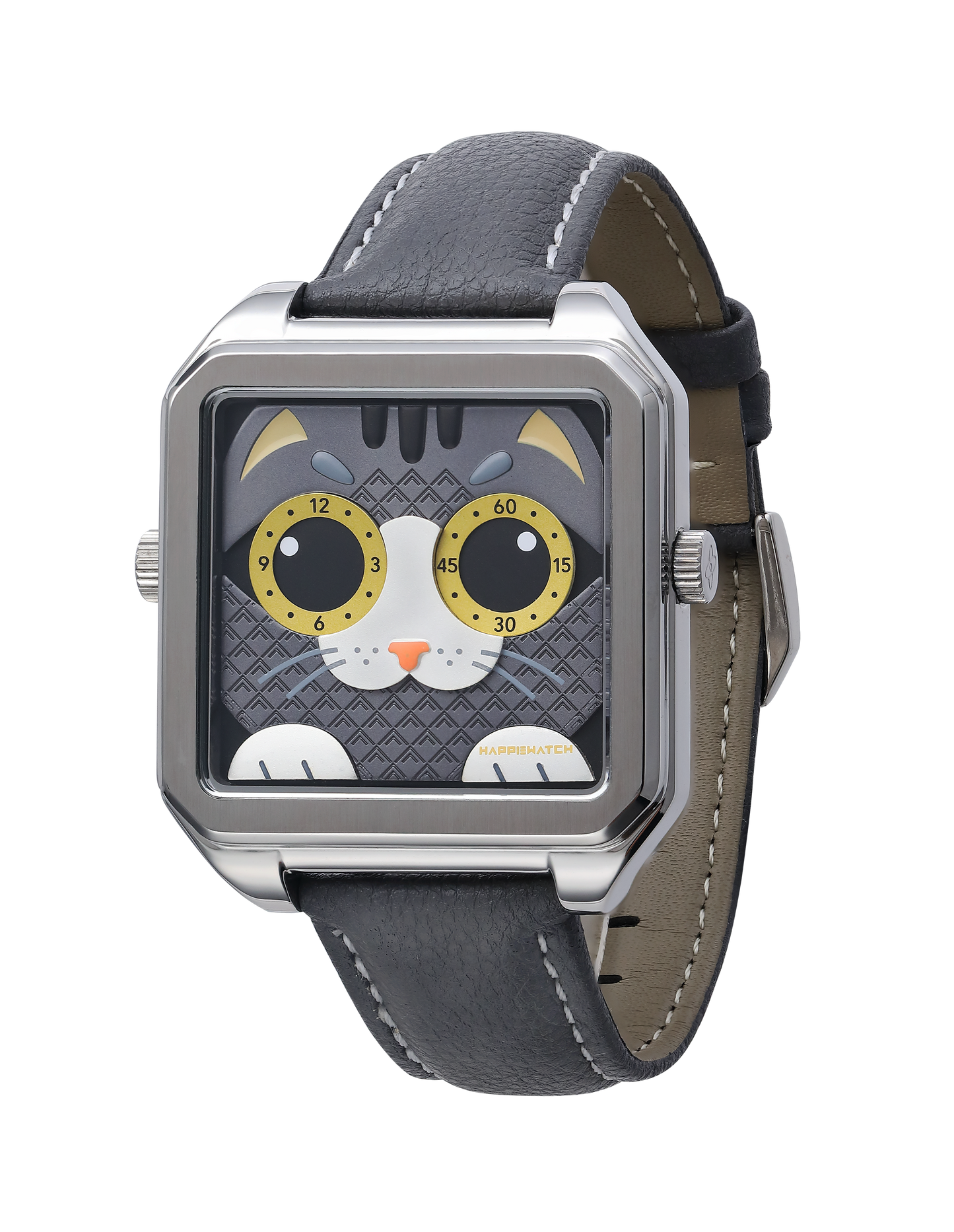 HappieWatch The Shadow Walker — The Meteorite Cat of Silent Strength