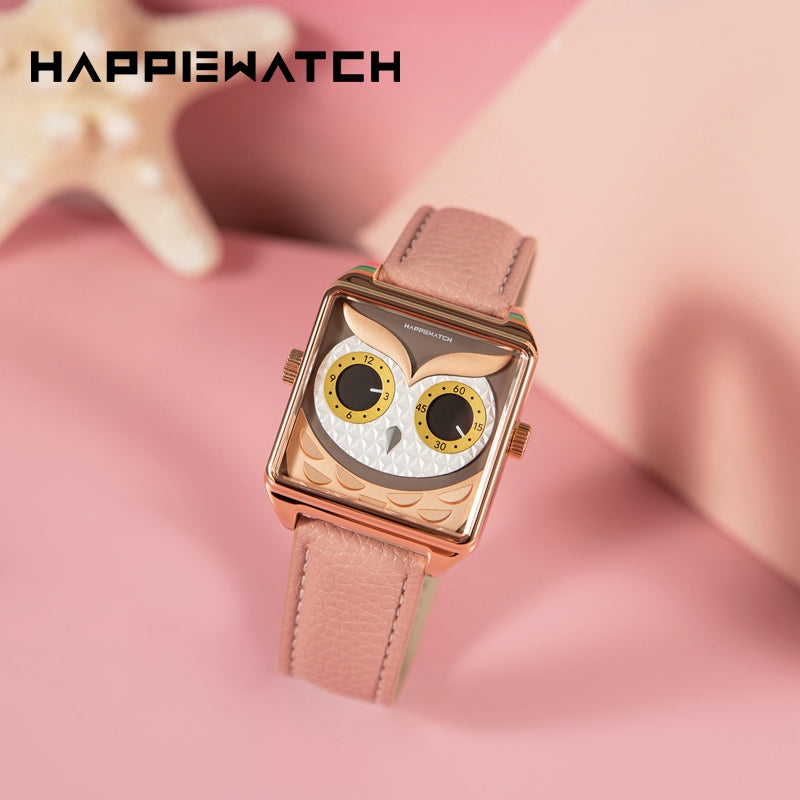 HappieWatch Pink Owl Watch