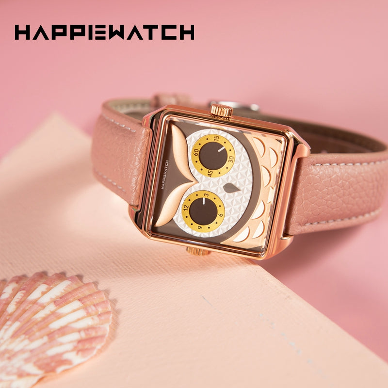 HappieWatch Pink Owl Watch
