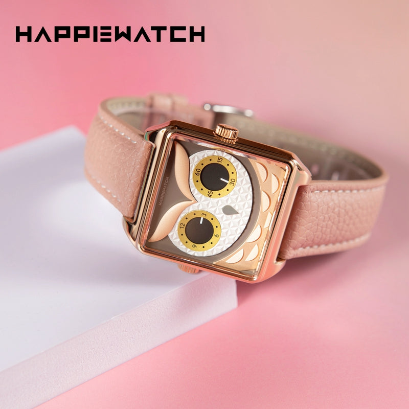 HappieWatch Pink Owl Watch
