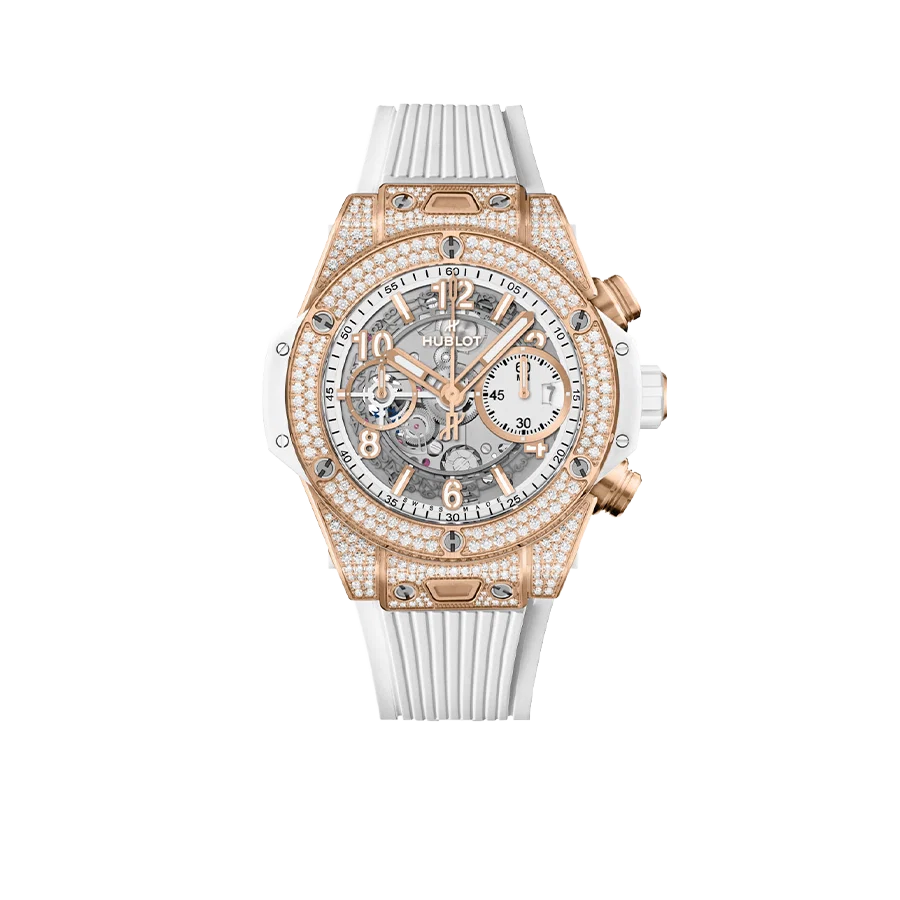 Hublot Big Bang Unico King Gold White Pavé 42mm 441.OE.2011.RW.1704