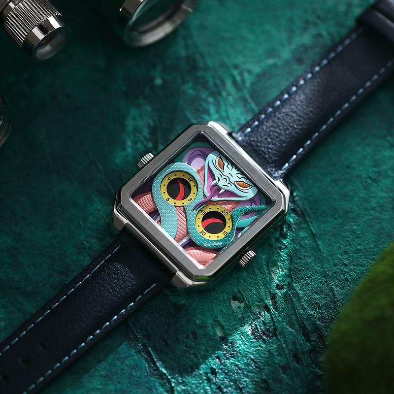 HappieWatch Silver Serpent Watch