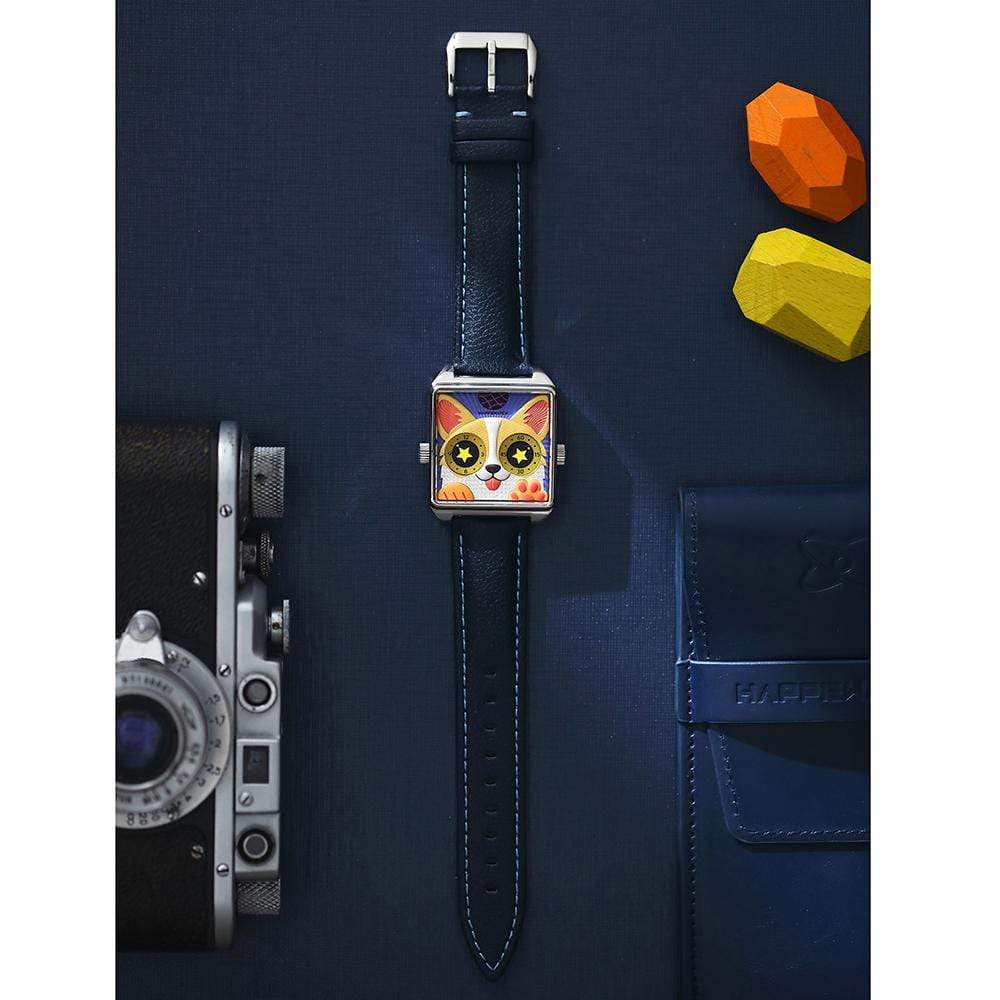 HappieWatch The Corgi Rebel — Modern Dog Watch with Attitude
