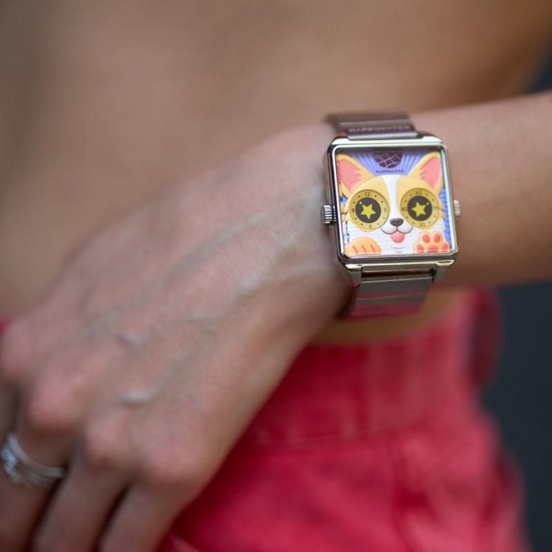 HappieWatch The Corgi Rebel — Modern Dog Watch with Attitude