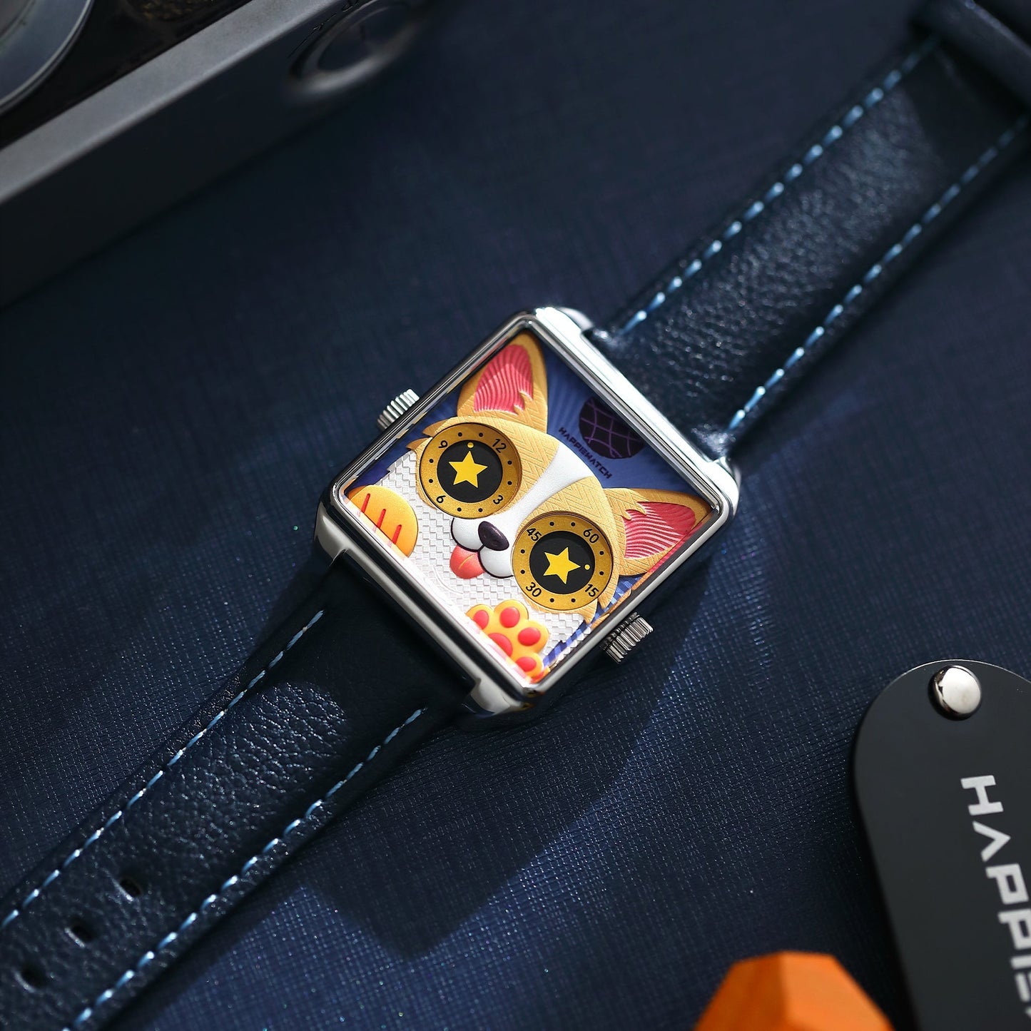 HappieWatch The Corgi Rebel — Modern Dog Watch with Attitude