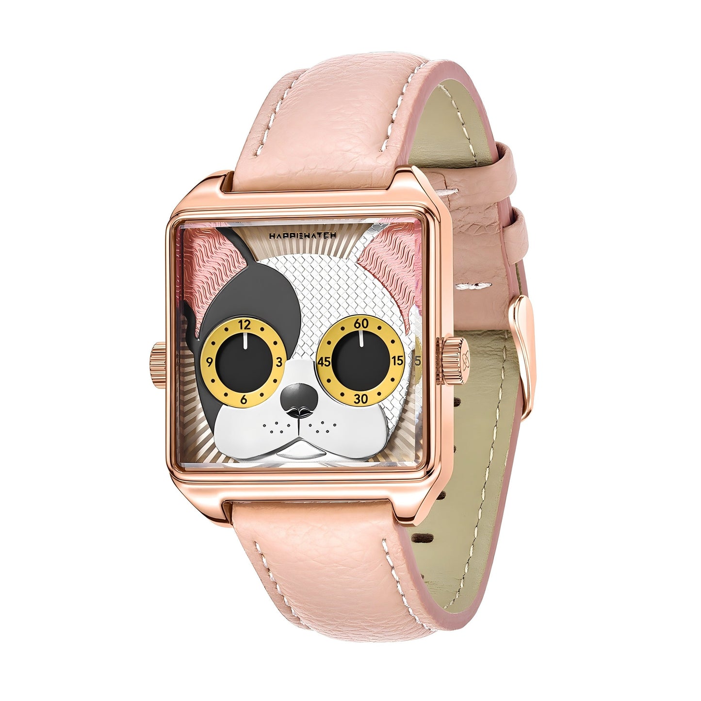 HappieWatch The Duchess – Pink Bulldog Watch for Bold Queens