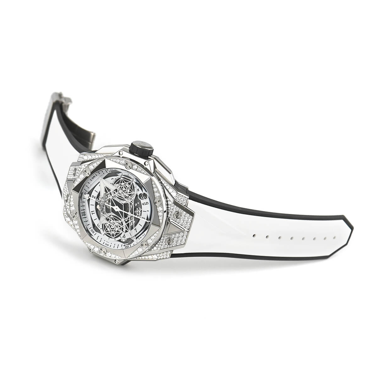 Automatic  White Pavé Dial Men-s Watch 45mm 418.NX.2001.RX.1604.MXM20