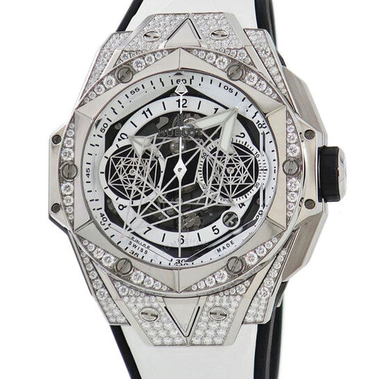 Automatic  White Pavé Dial Men-s Watch 45mm 418.NX.2001.RX.1604.MXM20