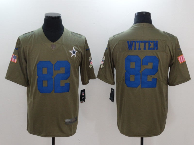 Men’s Dallas Cowboys Jason Witten #82 Brown Jersey