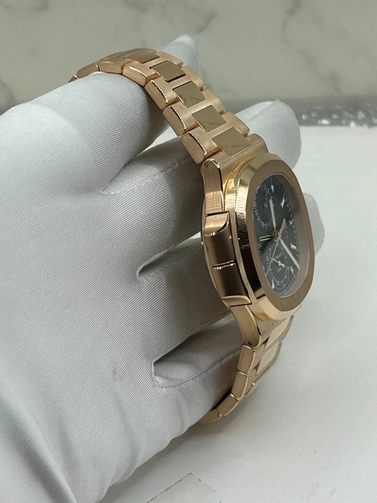 Patek Philippe Nautilus 5990/1R Travel Time Chronograph 2022 Blue Dial