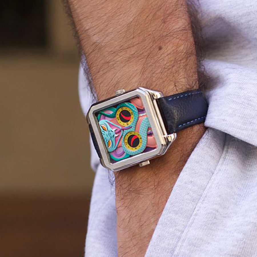 HappieWatch Silver Serpent Watch